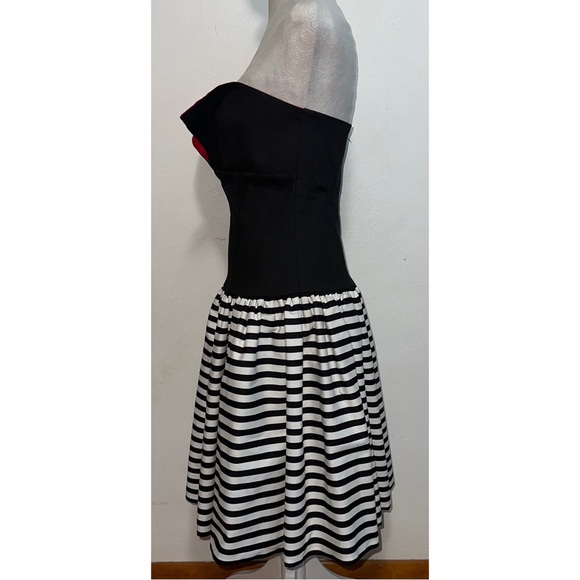 Vintage Union Made Striped & Polka Dotted Mini Dress - Picture 8 of 15